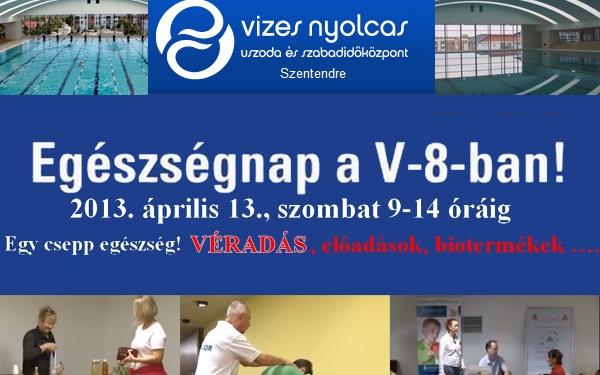 Egészségünkért a V-8-ban – ingyenes vizsgálatok, tanácsadás az Egészségnapon